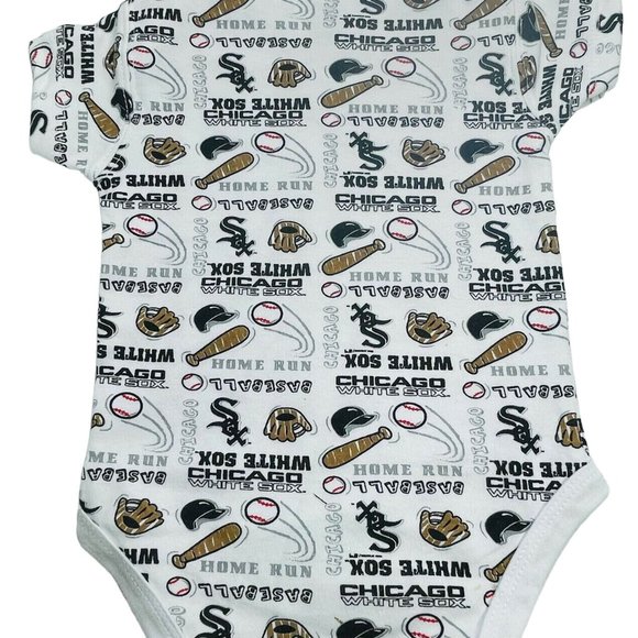MLB Chicago White Sox Logo Team Athletics Baby 0 To 3 Months  One Piece Baseball - Picture 2 of 8